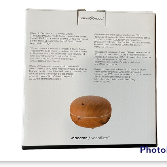 SERENE HOUSE Ultrasonic Cool Mist Macaron Aromatherapy Diffuser - Picture 4 of 5